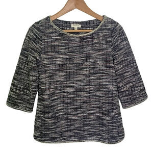 Max Studio Tweed Short Sleeve Top Tee